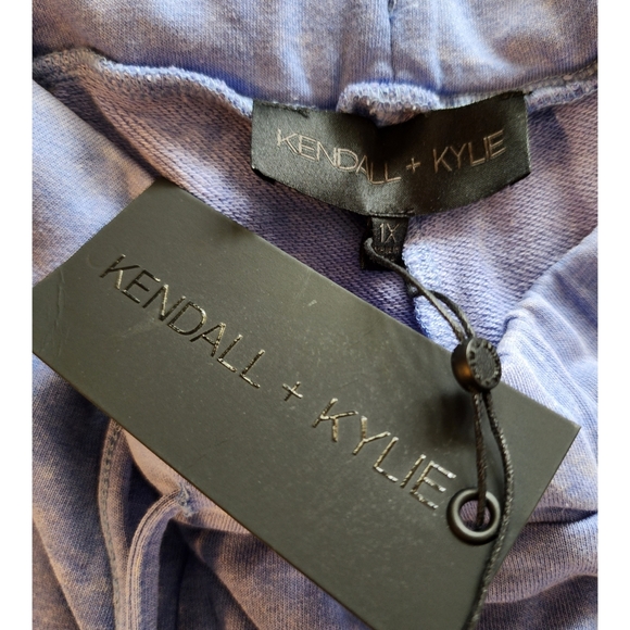 New Kendall & Kylie High Rise Sweat Pants Blue - Picture 7 of 13